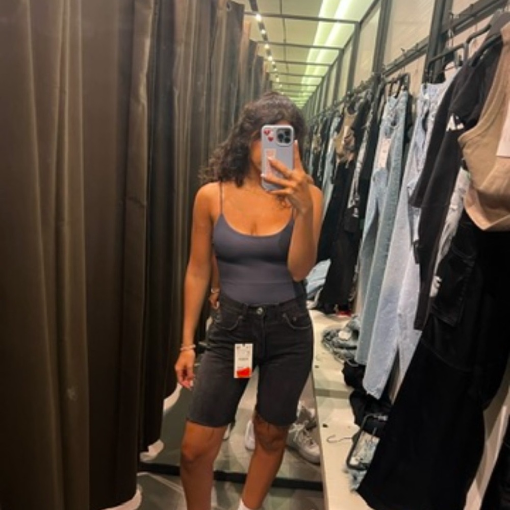 Zara Black Denim Shorts
